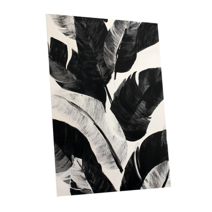 Monochrome Canopy, black, white, gray nature wall art shown as a unframed poster wall art print