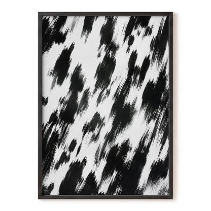 Monochrome Momentum, black, white, gray abstract wall art, front artwork view