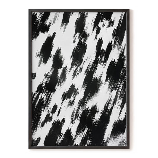 Monochrome Momentum, black, white, gray abstract wall art, front artwork view