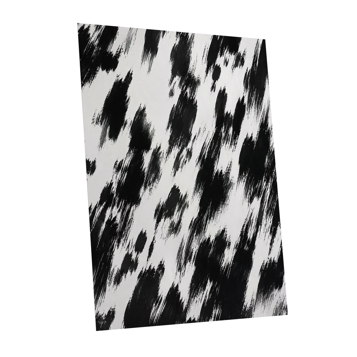 Monochrome Momentum, black, white, gray abstract wall art shown as a unframed poster wall art print
