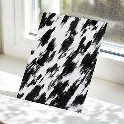 Monochrome Momentum, black, white, gray abstract wall art displayed in a styled interior, gallery view 5