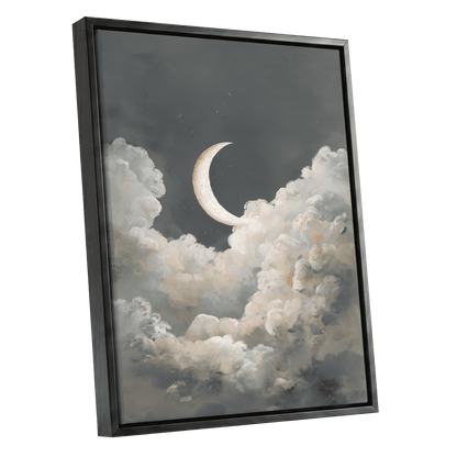 Moonlit Reverie – black framed canvas option