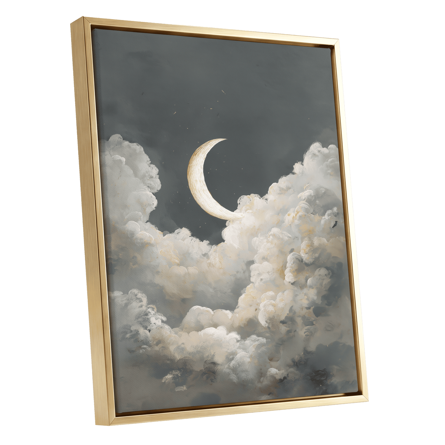 Moonlit Reverie – gold framed canvas option