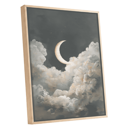Moonlit Reverie – oak framed canvas option