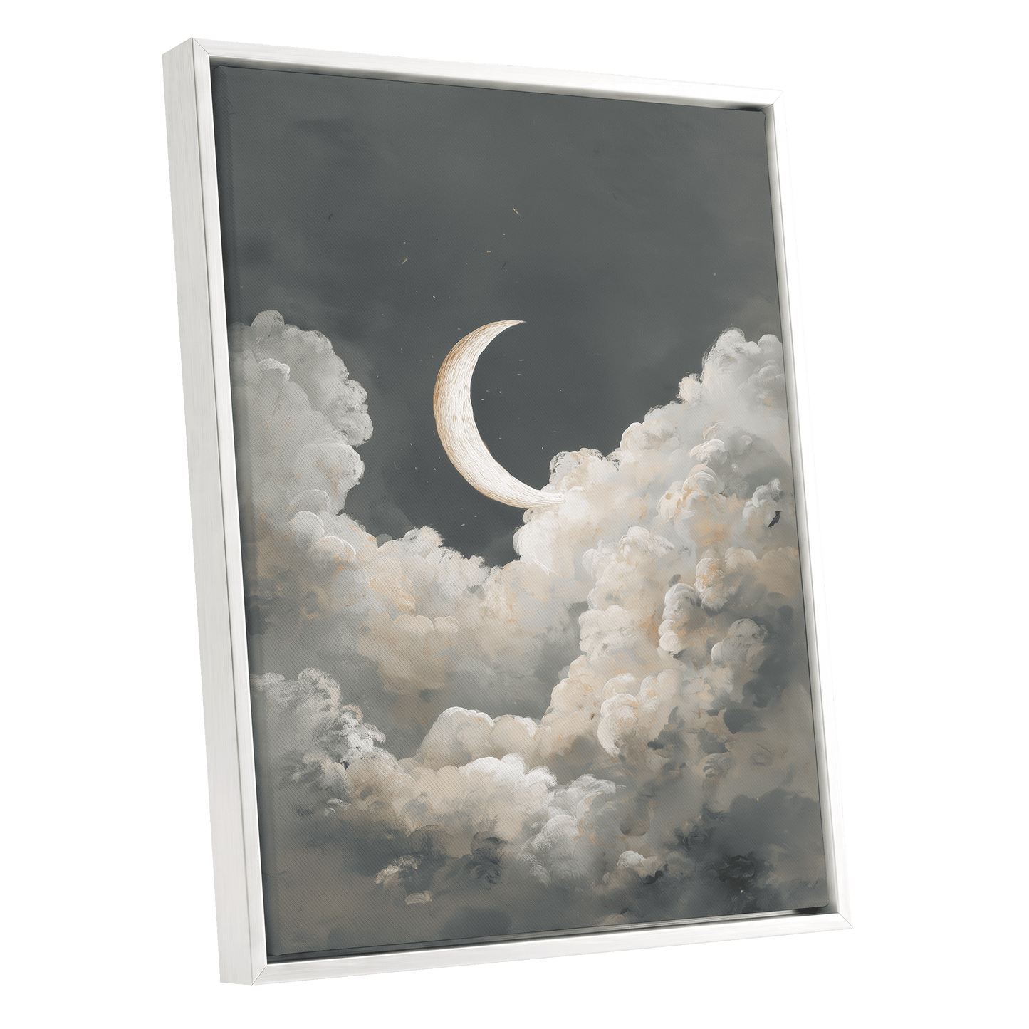 Moonlit Reverie – white framed canvas option