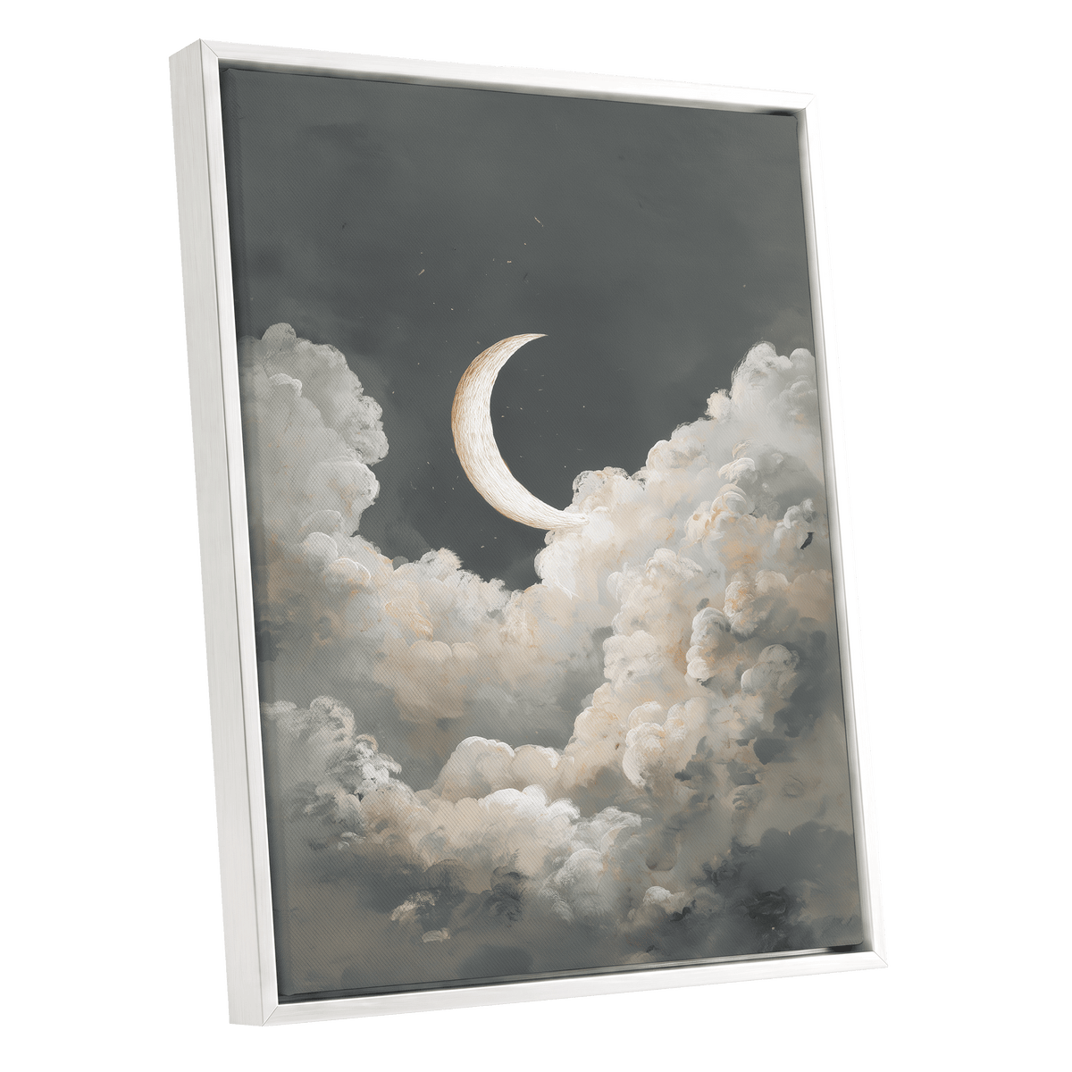 Moonlit Reverie – white framed canvas option