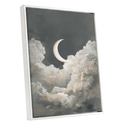 Moonlit Reverie – white framed canvas option