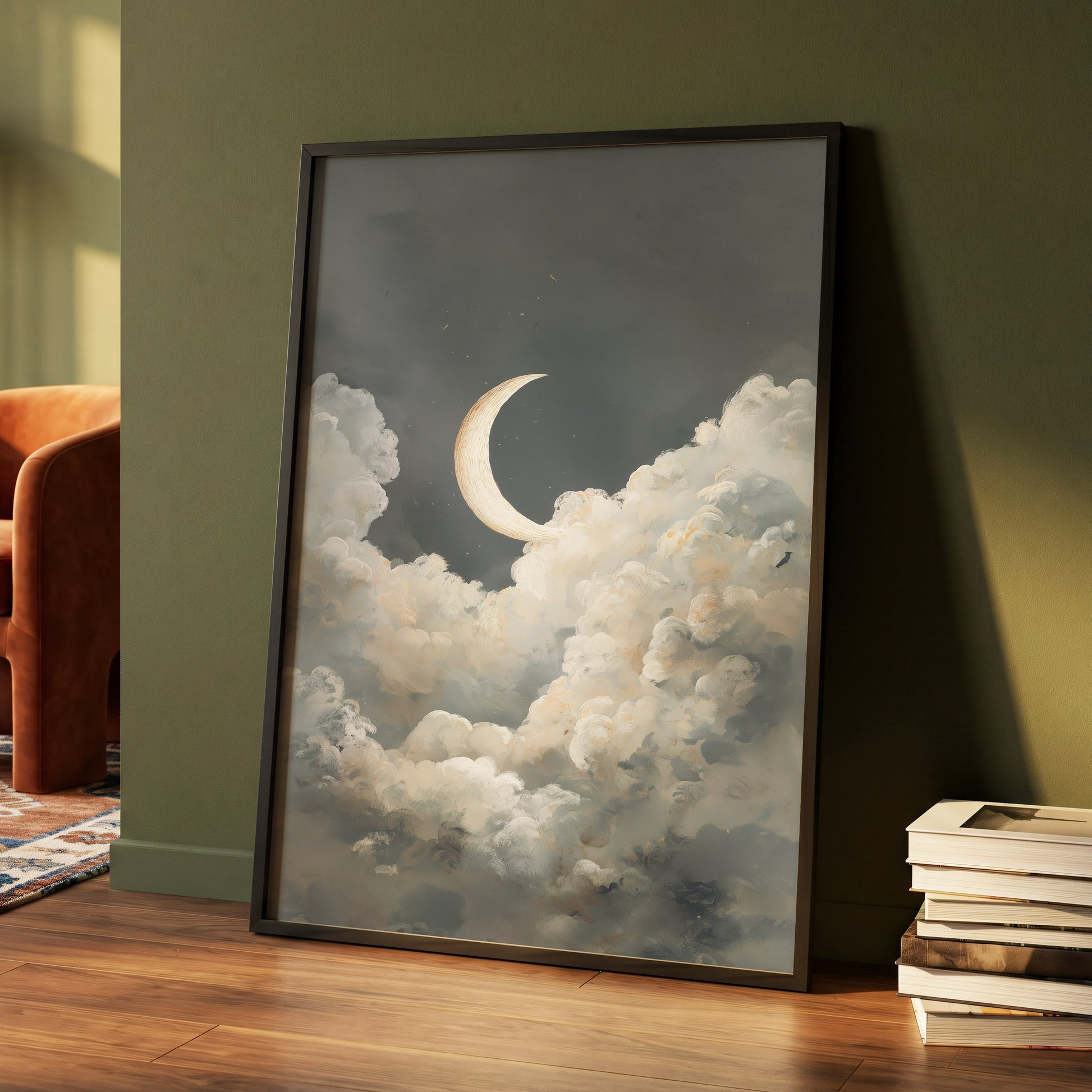 Moonlit Reverie – wall art displayed in a styled interior, gallery view 4