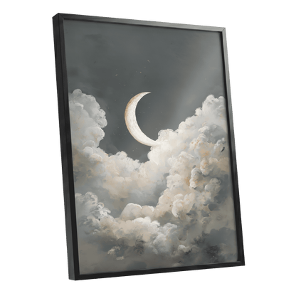 Moonlit Reverie – black framed poster option
