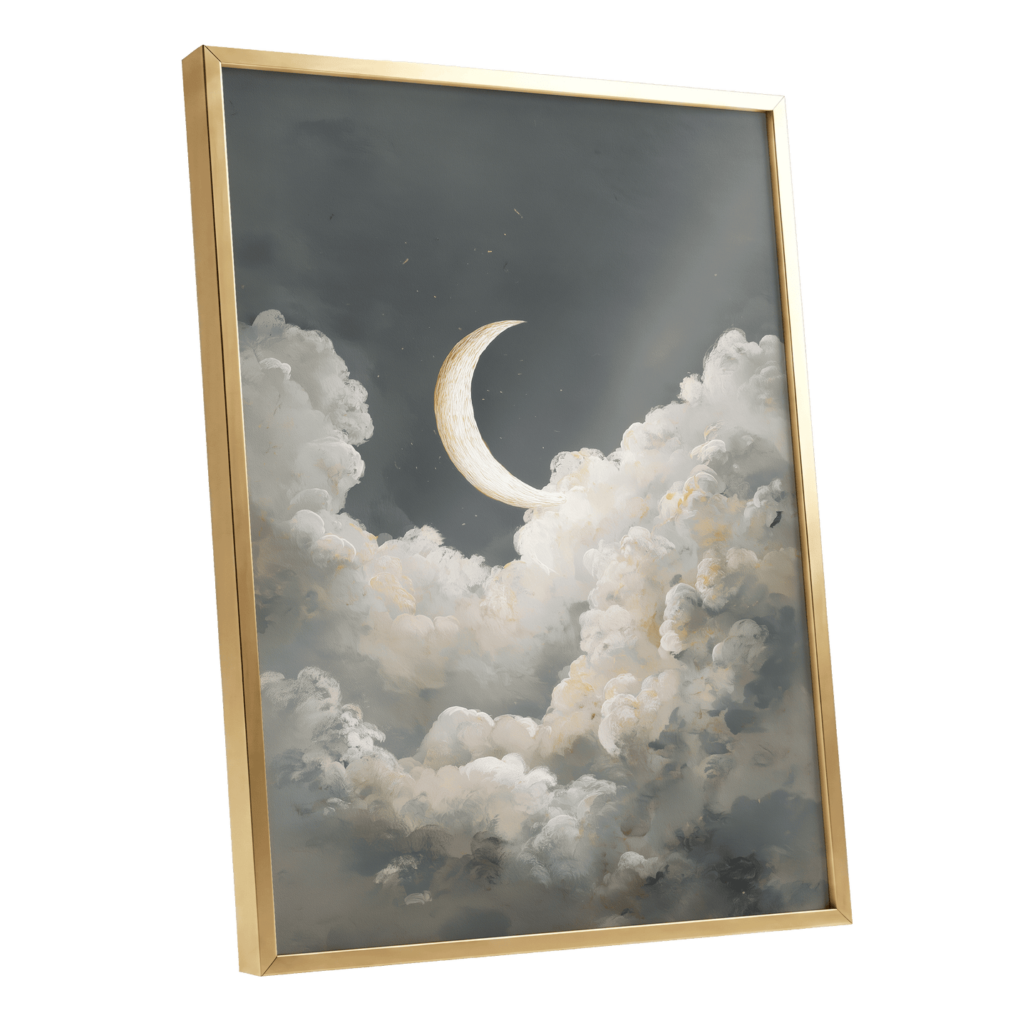 Moonlit Reverie – gold framed poster option
