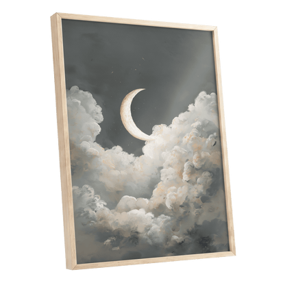 Moonlit Reverie – oak framed poster option