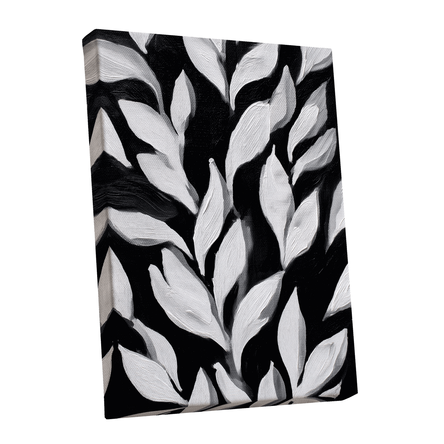 Nocturne Leaves – stretched canvas option