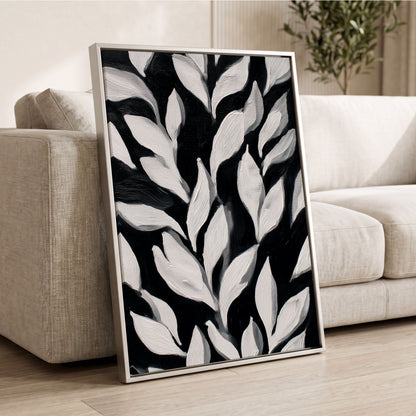 Nocturne Leaves – wall art displayed in a styled interior, gallery view 2