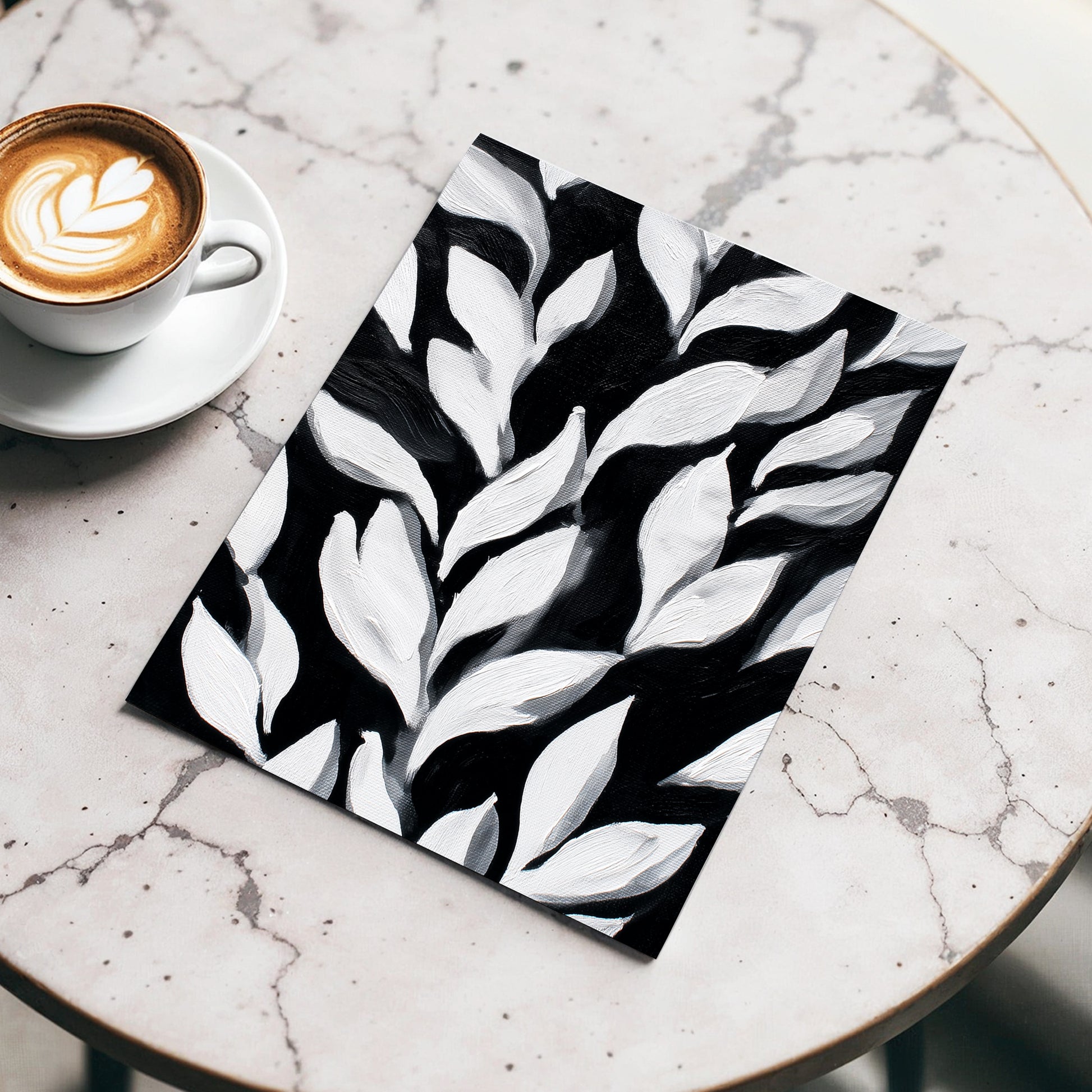 Nocturne Leaves – wall art displayed in a styled interior, gallery view 3