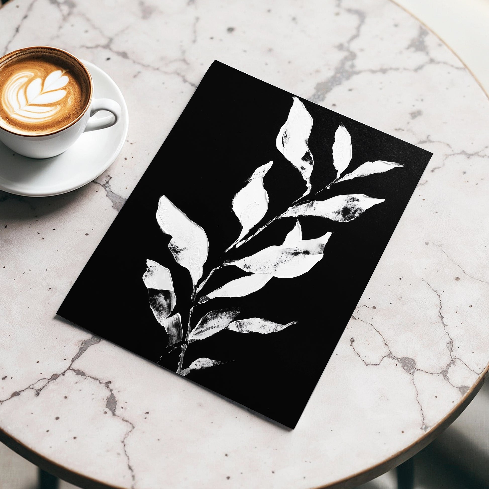 Nocturne Leaves – wall art displayed in a styled interior, gallery view 3