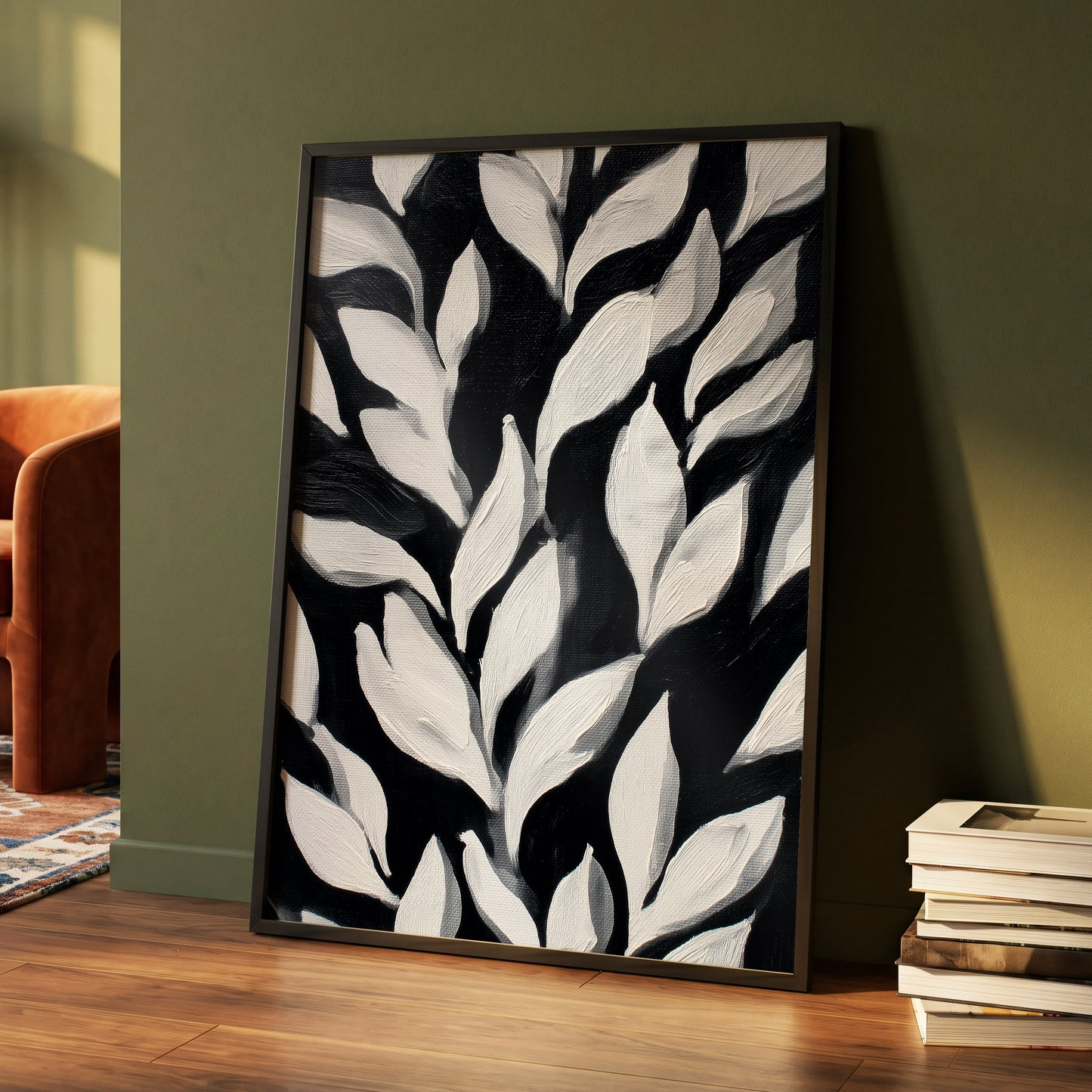 Nocturne Leaves – wall art displayed in a styled interior, gallery view 4