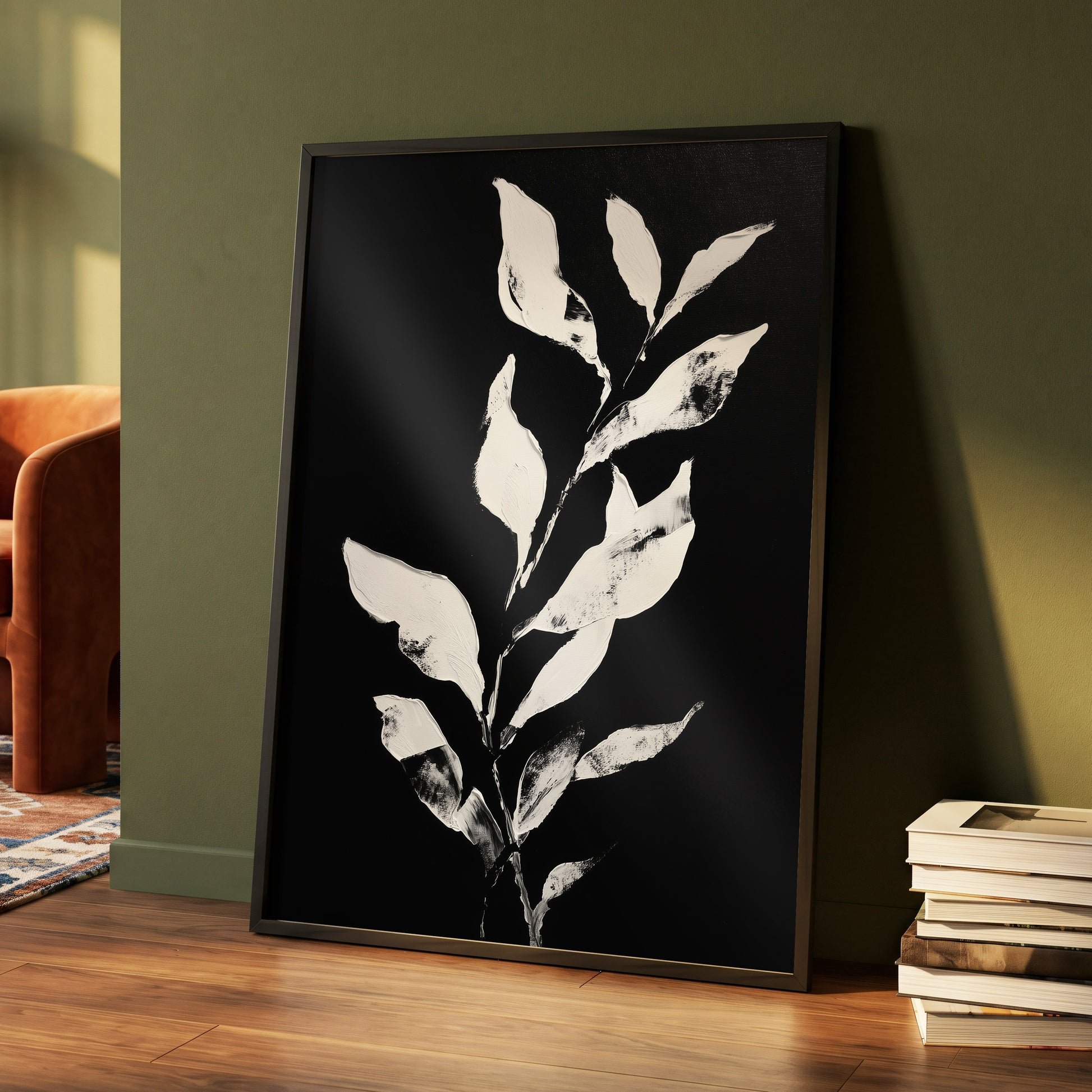 Nocturne Leaves – wall art displayed in a styled interior, gallery view 4