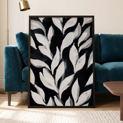 Nocturne Leaves – wall art displayed in a styled interior, gallery view 6