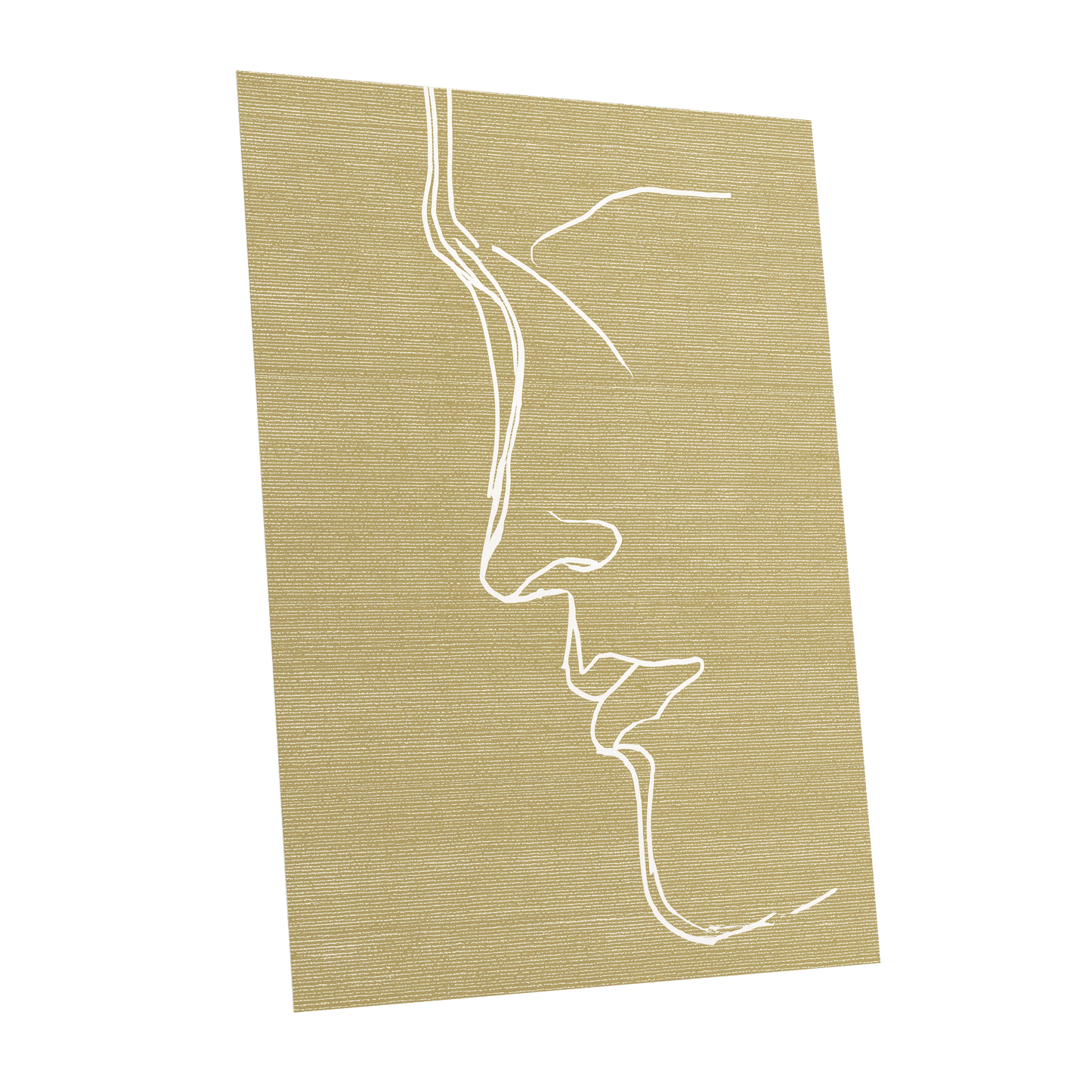 Ochre Profile Line – unframed poster option