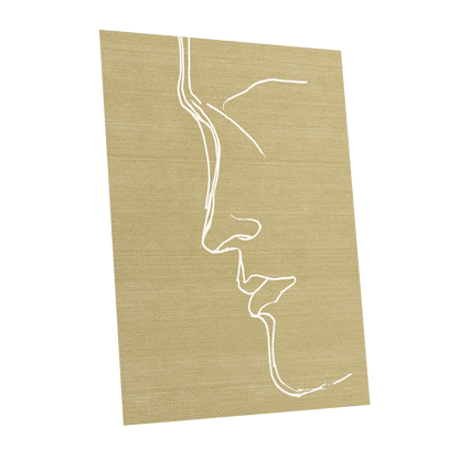 Ochre Profile Line – unframed poster option