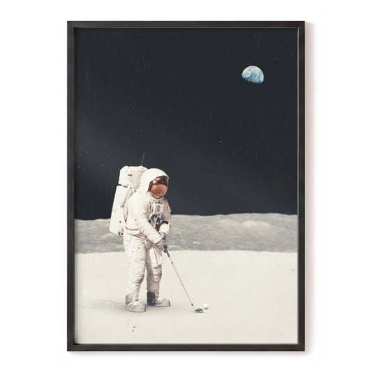 One Small Swing, black, white, gray minimalist wall art, front artwork view