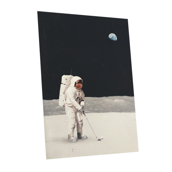 One Small Swing, black, white, gray minimalist wall art shown as a unframed poster wall art print