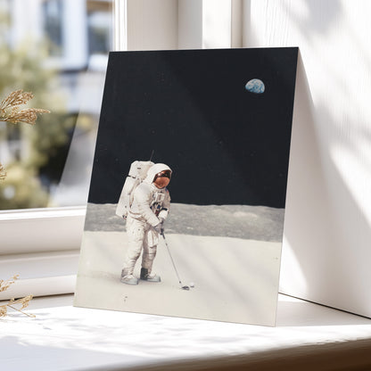 One Small Swing, black, white, gray minimalist wall art displayed in a styled interior, gallery view 5