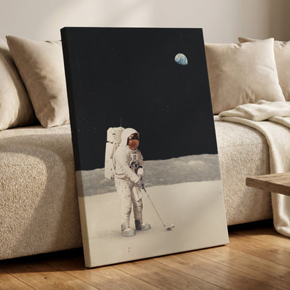 One Small Swing, black, white, gray minimalist wall art displayed in a styled interior, gallery view 7