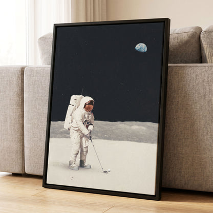 One Small Swing, black, white, gray minimalist wall art displayed in a styled interior, gallery view 8