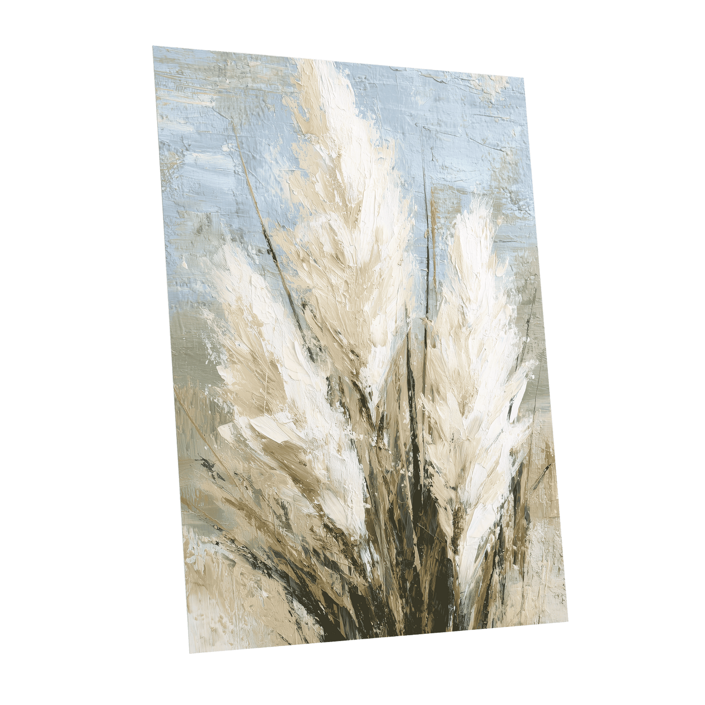 Pale Meadow Plumes – unframed poster option