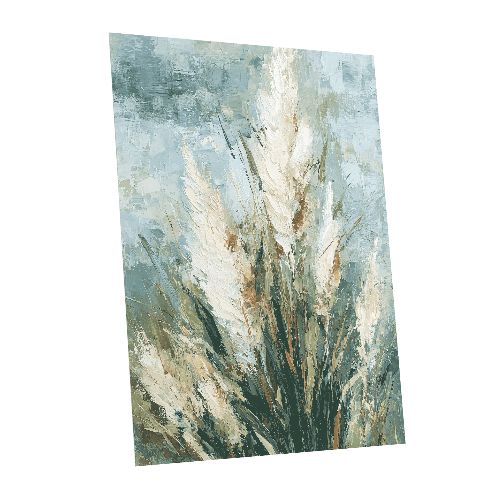 Pale Meadow Plumes – unframed poster option