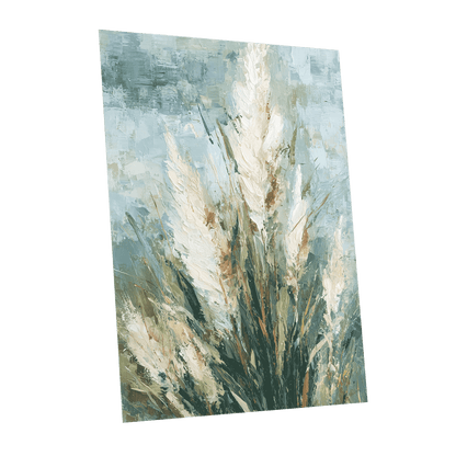 Pale Meadow Plumes – unframed poster option