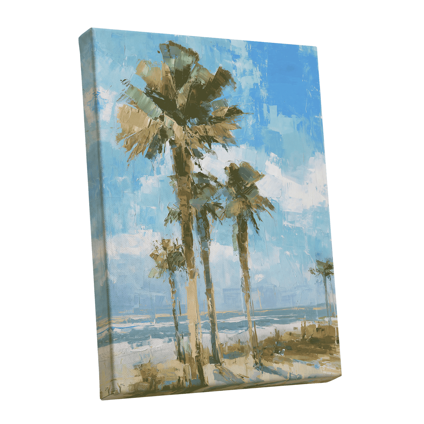 Palm Light Reverie – stretched canvas option