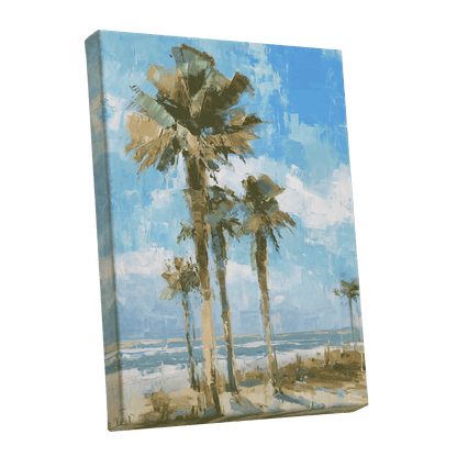 Palm Light Reverie – stretched canvas option