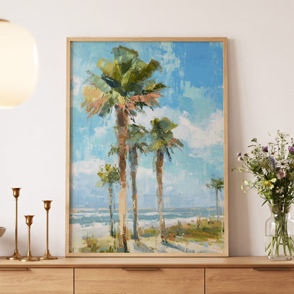 Palm Light Reverie – wall art displayed in a styled interior, gallery view 5