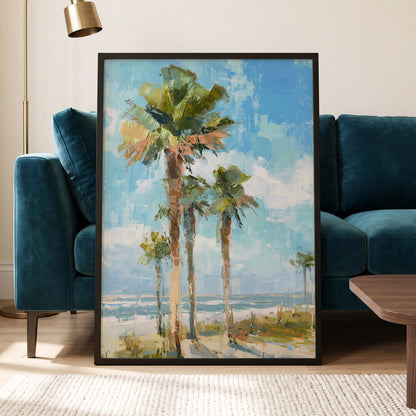 Palm Light Reverie – wall art displayed in a styled interior, gallery view 6