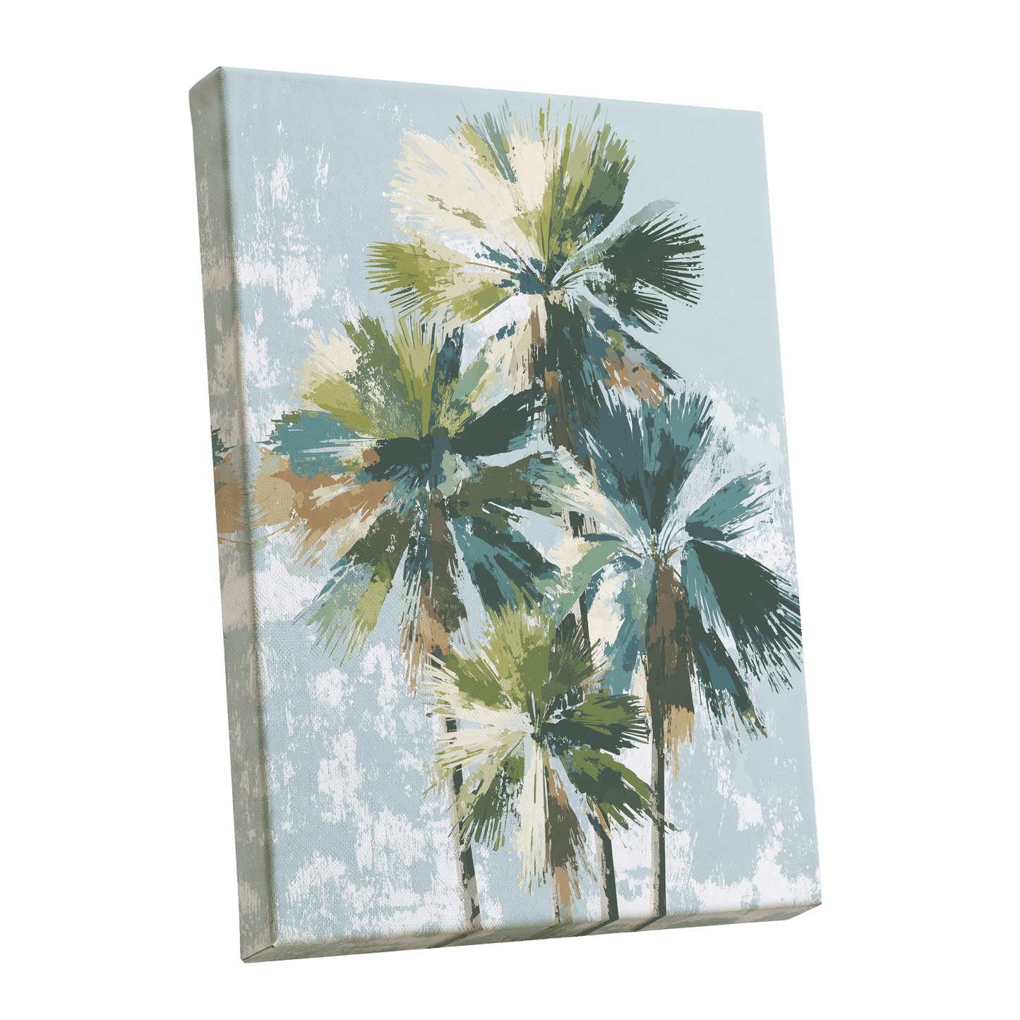 Palms in Coastal Light – stretched canvas option
