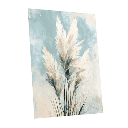 Pampas in Pale Blue – unframed poster option