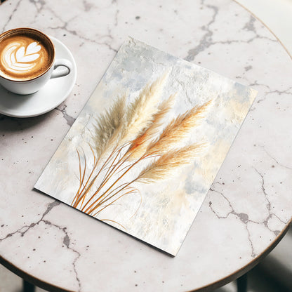 Pampas in Quiet Light – wall art displayed in a styled interior, gallery view 3