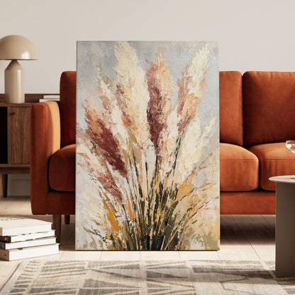 Pampas Reverie – canvas wall art in a styled interior, gallery view 1