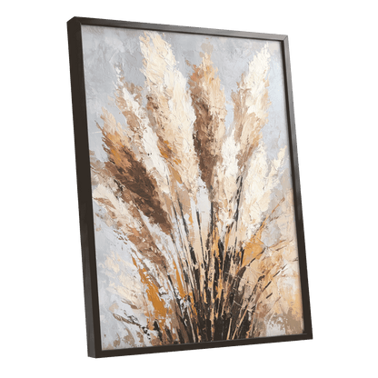Pampas Reverie – black framed poster option