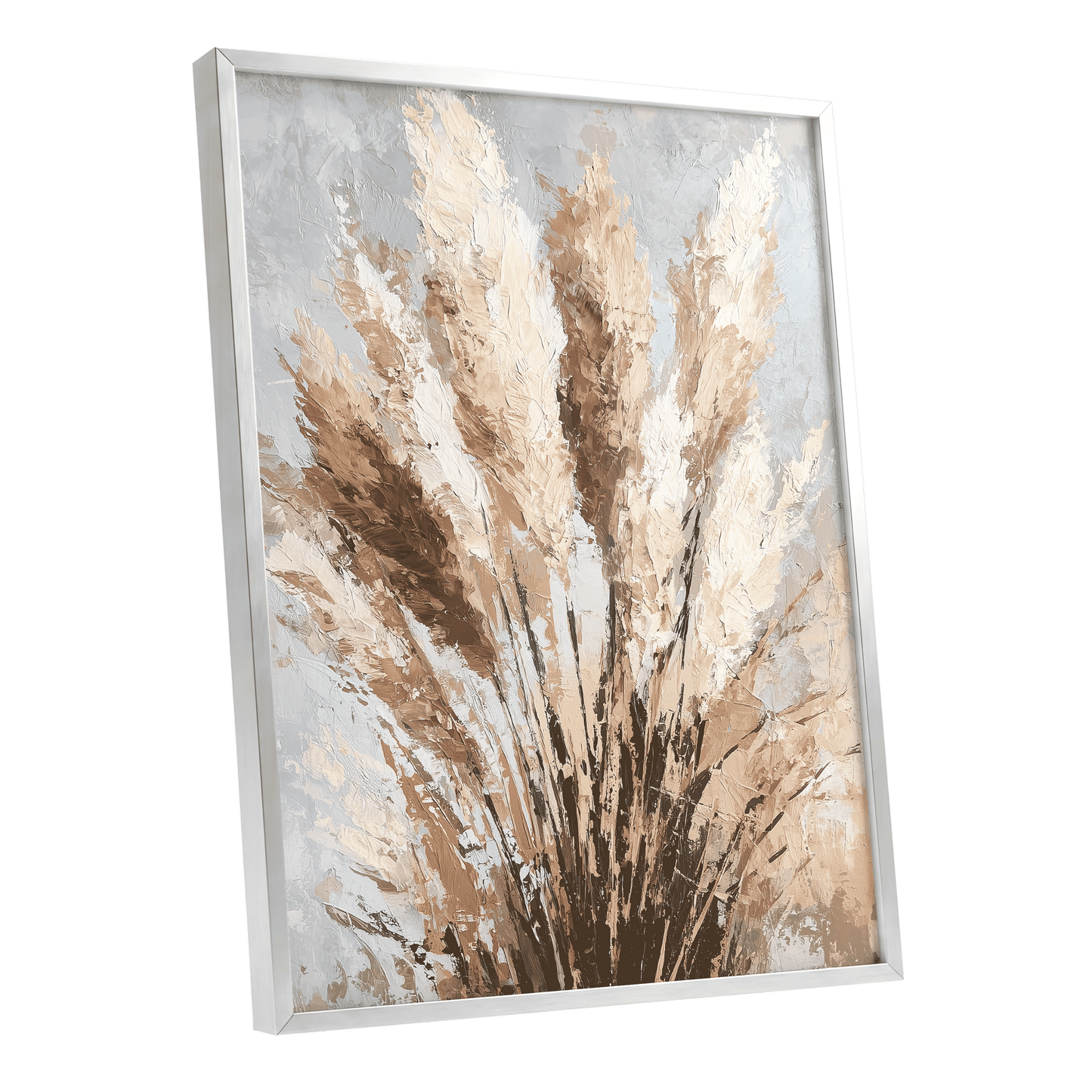 Pampas Reverie – silver framed poster option