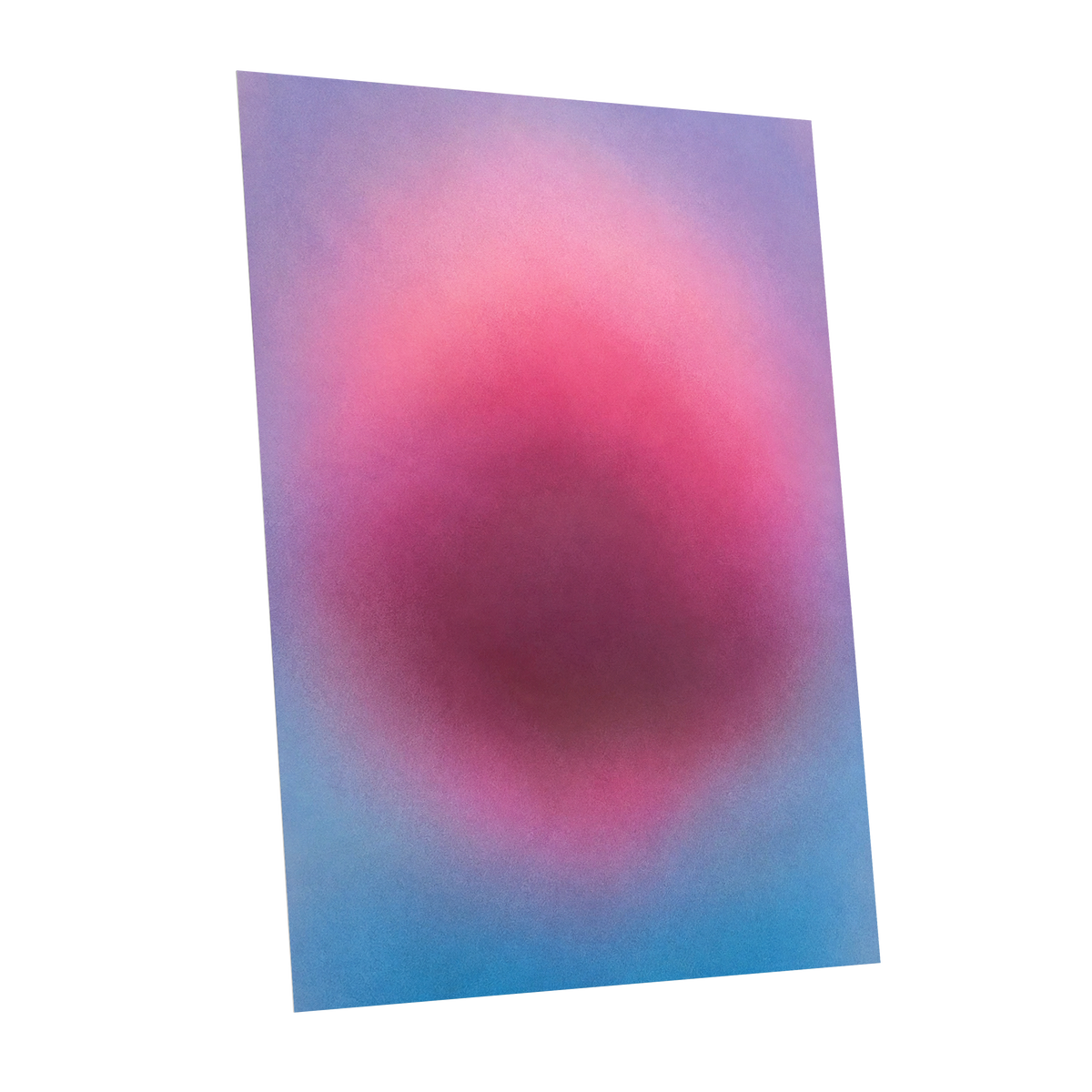Pink in Soft Focus, pink, purple, blue abstract wall art shown as a unframed poster wall art print