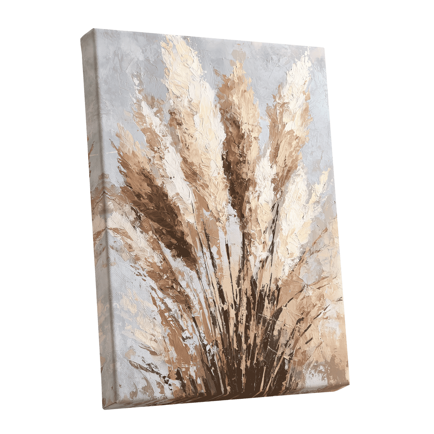 Plumes in Quiet Bloom – stretched canvas option