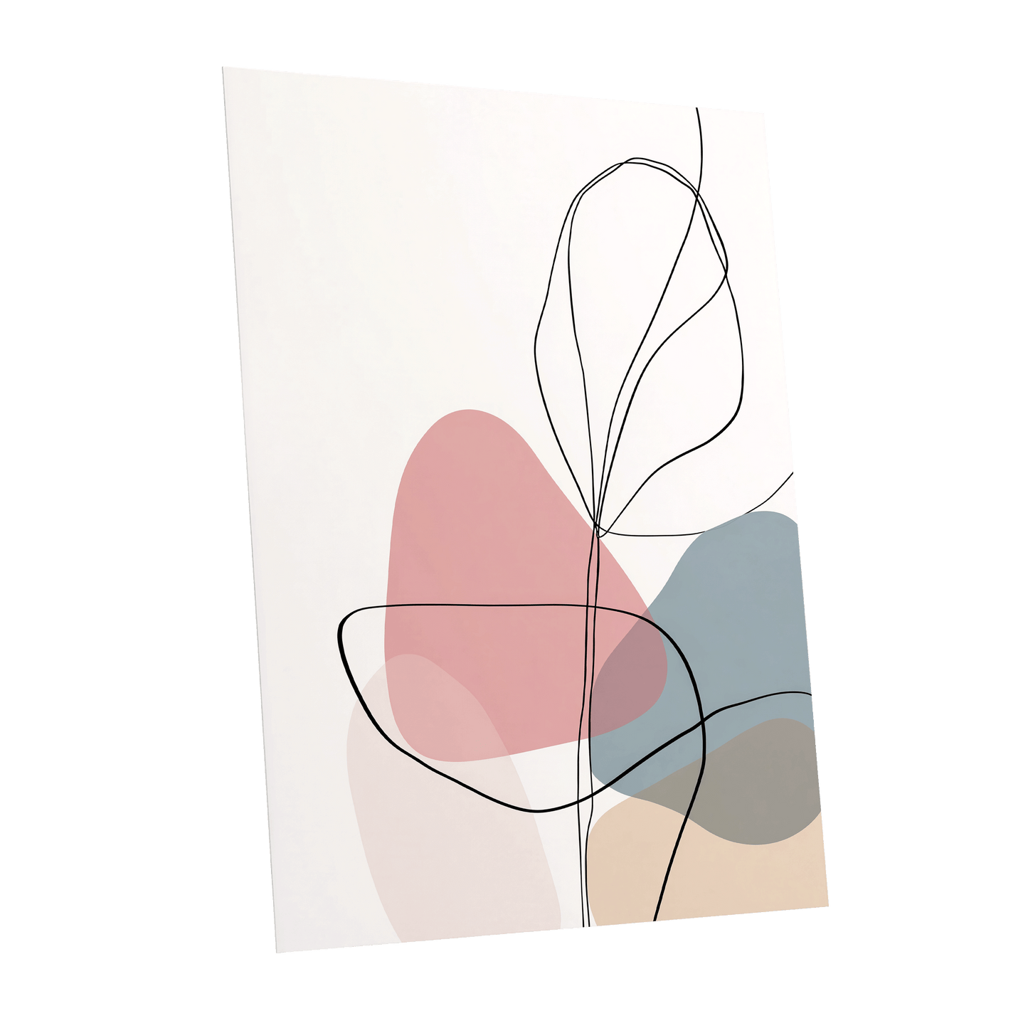 Quiet Botanical Lines – unframed poster option