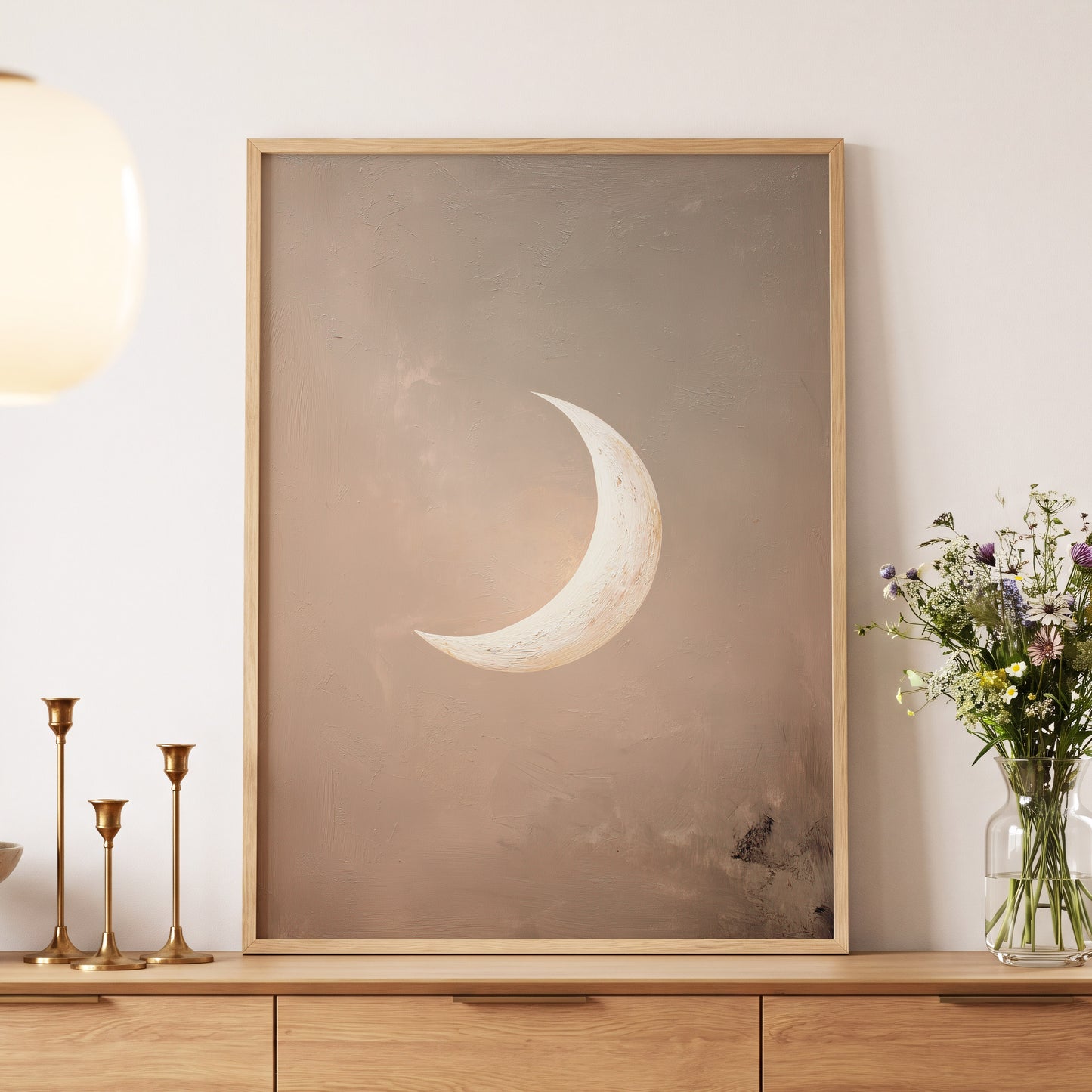 Quiet Crescent – wall art displayed in a styled interior, gallery view 5