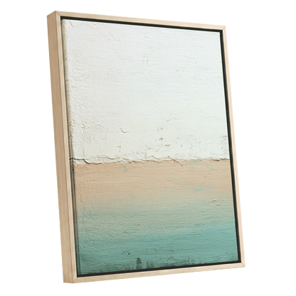 Quiet Divide – oak framed canvas option