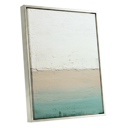 Quiet Divide – silver framed canvas option