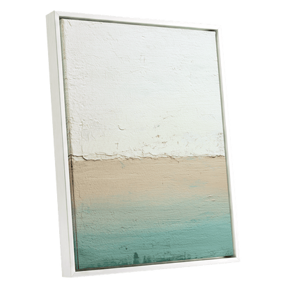 Quiet Divide – white framed canvas option