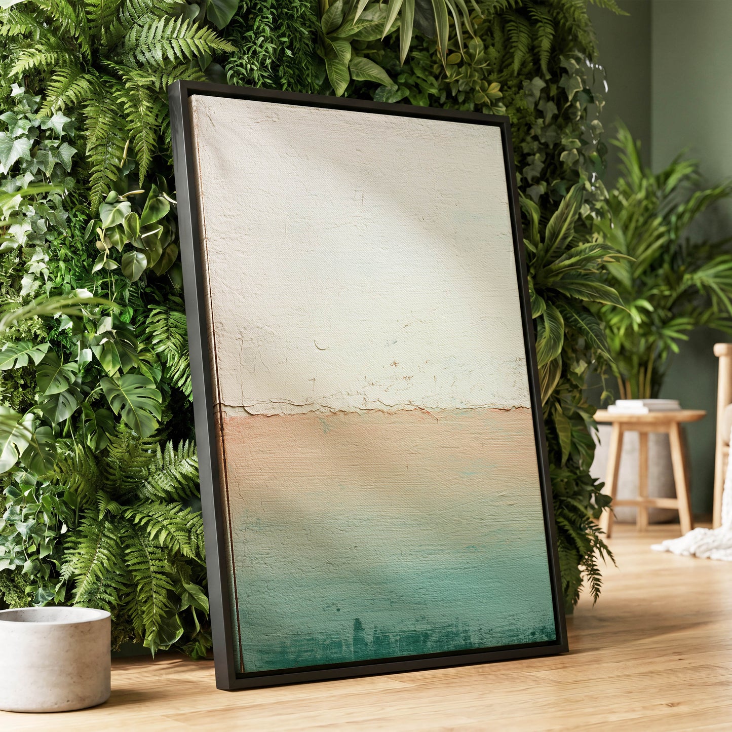 Quiet Divide – wall art displayed in a styled interior, gallery view 1